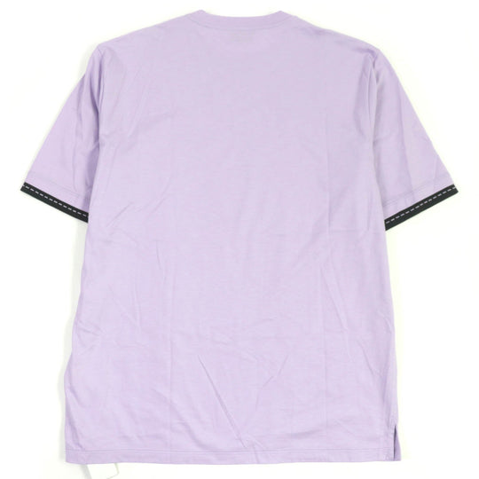 HERMES Short sleeve T-shirt Main: 100% cotton lavender mens S Used Authentic