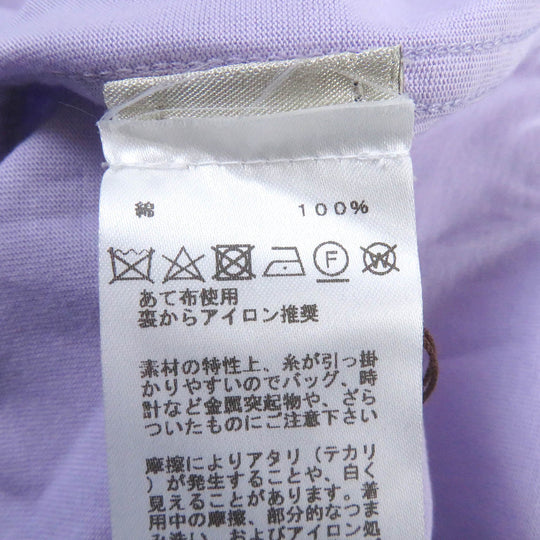 HERMES Short sleeve T-shirt Main: 100% cotton lavender mens S Used Authentic