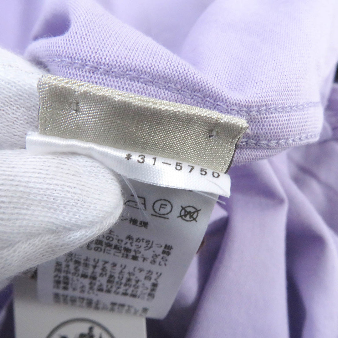 HERMES Short sleeve T-shirt Main: 100% cotton lavender mens S Used Authentic