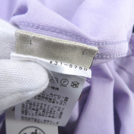 HERMES Short sleeve T-shirt Main: 100% cotton lavender mens S Used Authentic