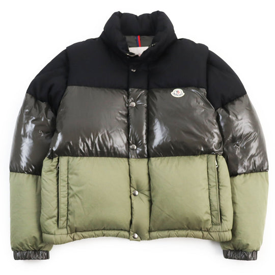 MONCLER Down jacket 1A00044 Part: 100% cotton, Part: 100% wool, Lining: 100% nylon, Part: 100% nylon, Part: 100% nylon, Part: 100% nylon Filling: 90% down, 10% feather khaki AVEILLAN mens 2 Used Authentic