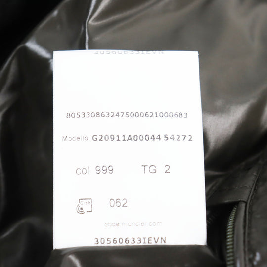 MONCLER Down jacket 1A00044 Part: 100% cotton, Part: 100% wool, Lining: 100% nylon, Part: 100% nylon, Part: 100% nylon, Part: 100% nylon Filling: 90% down, 10% feather khaki AVEILLAN mens 2 Used Authentic