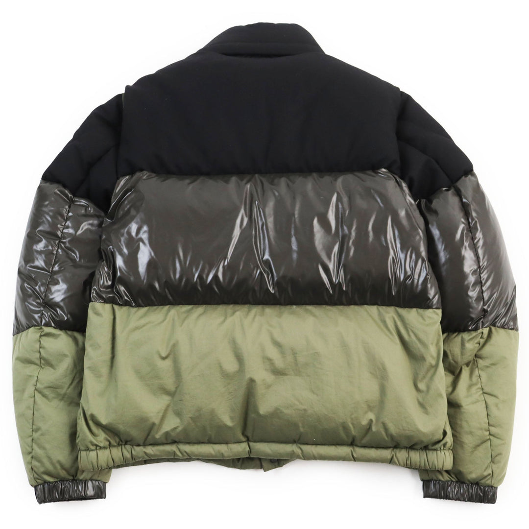 MONCLER Down jacket 1A00044 Part: 100% cotton, Part: 100% wool, Lining: 100% nylon, Part: 100% nylon, Part: 100% nylon, Part: 100% nylon Filling: 90% down, 10% feather khaki AVEILLAN mens 2 Used Authentic