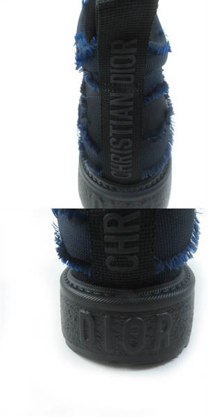 Christian Dior short boots KCI593CNFS56B Main: Textiles Navy NOMAD-D Women 35 Used Authentic