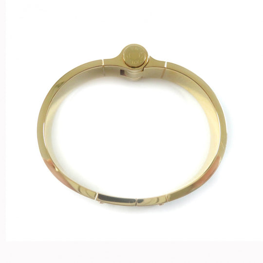 HERMES Bangle Main�FGold Plated White gold Charniere Women Used Authentic