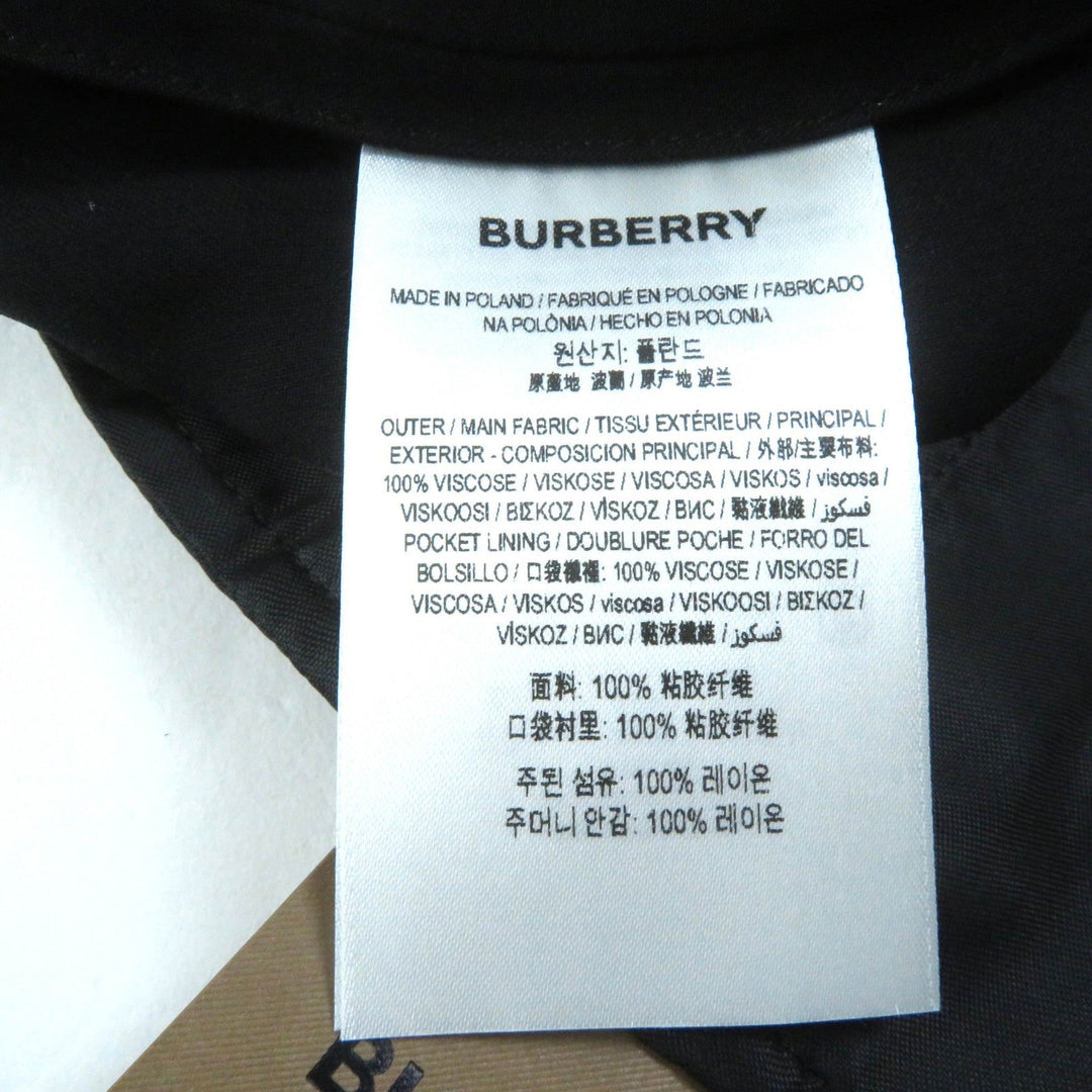BURBERRY Pants 8046320 Main: 100% viscose black Women 40 Used Authentic