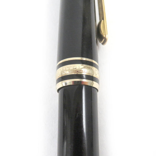 MONTBLANC Ballpoint pen Resin, Gold Plated black mens(Unisex) Used Authentic