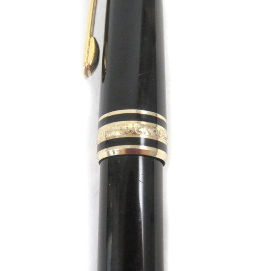 MONTBLANC Ballpoint pen Resin, Gold Plated black mens(Unisex) Used Authentic