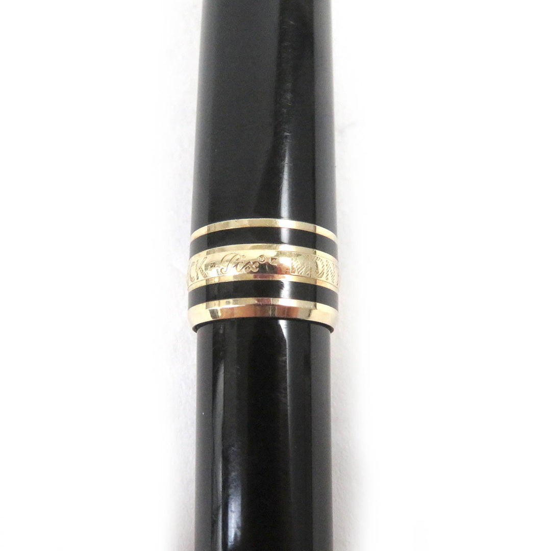MONTBLANC Ballpoint pen Resin, Gold Plated black mens(Unisex) Used Authentic