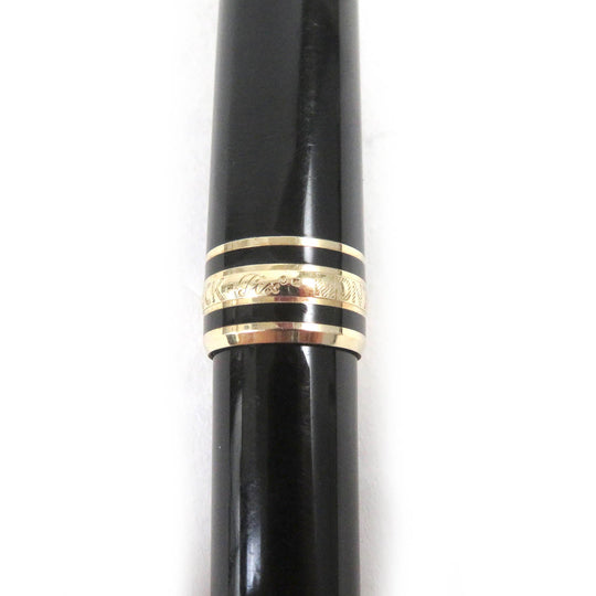 MONTBLANC Ballpoint pen Resin, Gold Plated black mens(Unisex) Used Authentic