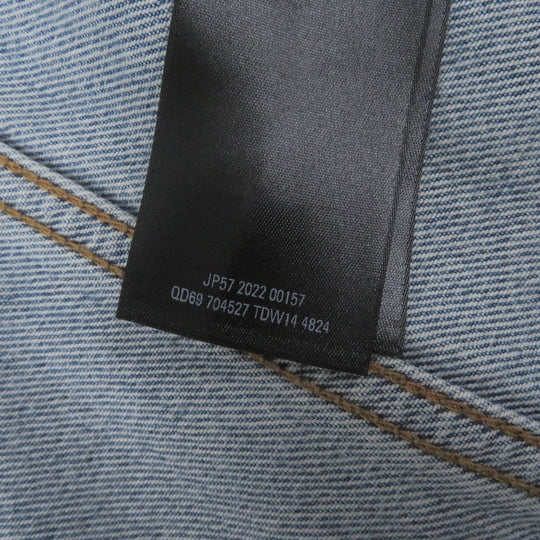 BALENCIAGA Denim Jacket 704527 Main: 100% cotton, pocket lining: 65% polyester, 35% cotton Indigo blue Deconstructed Panelled Denim Jacket mens 2 Used Authentic