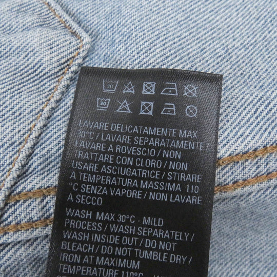 BALENCIAGA Denim Jacket 704527 Main: 100% cotton, pocket lining: 65% polyester, 35% cotton Indigo blue Deconstructed Panelled Denim Jacket mens 2 Used Authentic