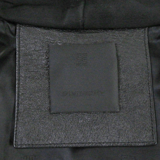 GIVENCHY Hoodie BM00QL611V Main: 91% rayon, Main: 7% nylon, Main: 2% polyurethane, Part: Cupra, cotton, polyester Sleeves: Cowhide black mens 44 Used Authentic