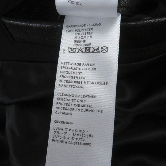 GIVENCHY Hoodie BM00QL611V Main: 91% rayon, Main: 7% nylon, Main: 2% polyurethane, Part: Cupra, cotton, polyester Sleeves: Cowhide black mens 44 Used Authentic