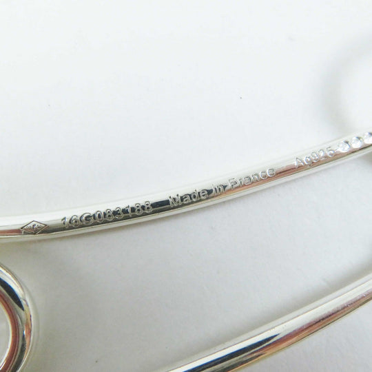 HERMES Necklace Main�FAG925 Silver Chene Dunkle Punk Women Used Authentic