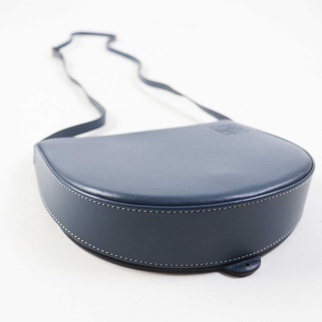 LOEWE Shoulder Bag Main: Leather blue Women Used Authentic