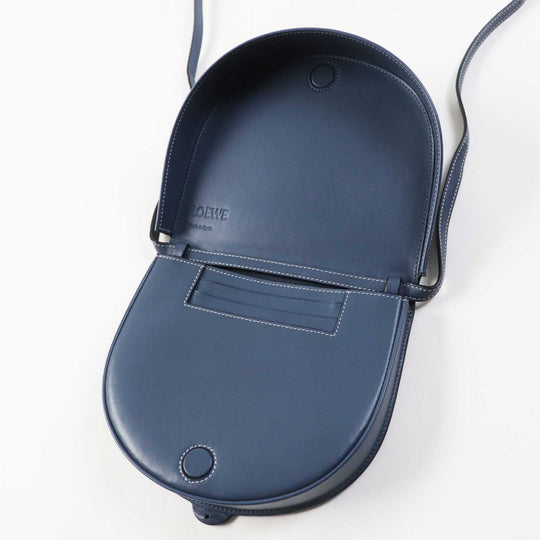 LOEWE Shoulder Bag Main: Leather blue Women Used Authentic