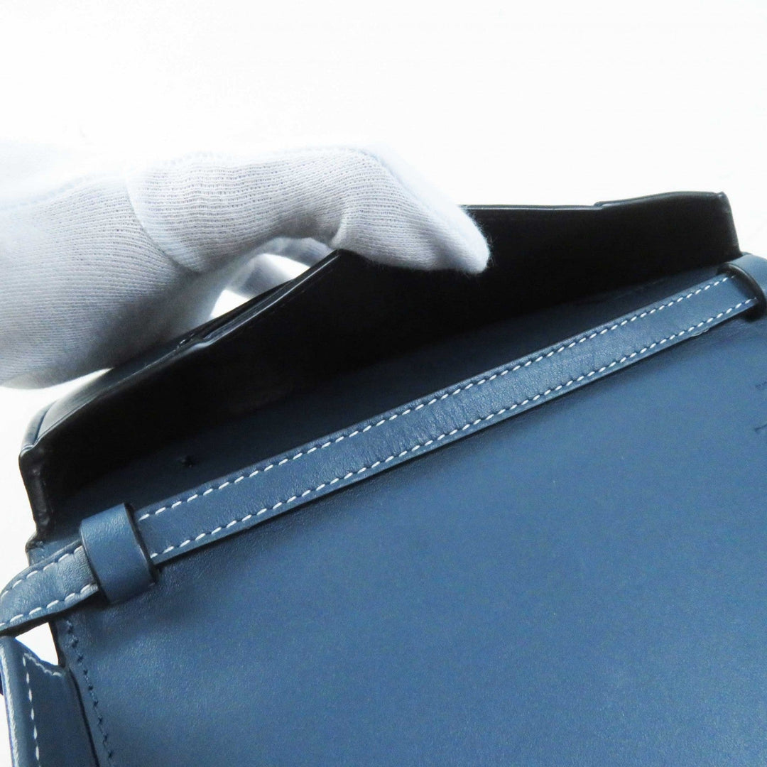 LOEWE Shoulder Bag Main: Leather blue Women Used Authentic