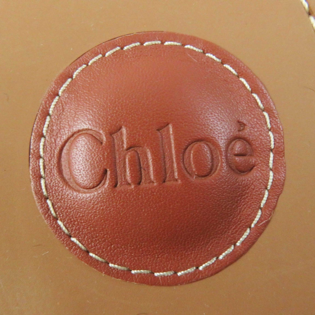 Chloe Sandals CHC22U188Z3001 Upper: Linen Sole: Ethylene Vinyl Acetate Insole: 5% Cowhide, 95% Ethylene Vinyl Acetate Main Lining: Linen Black brown WOODY Women 36 Used Authentic
