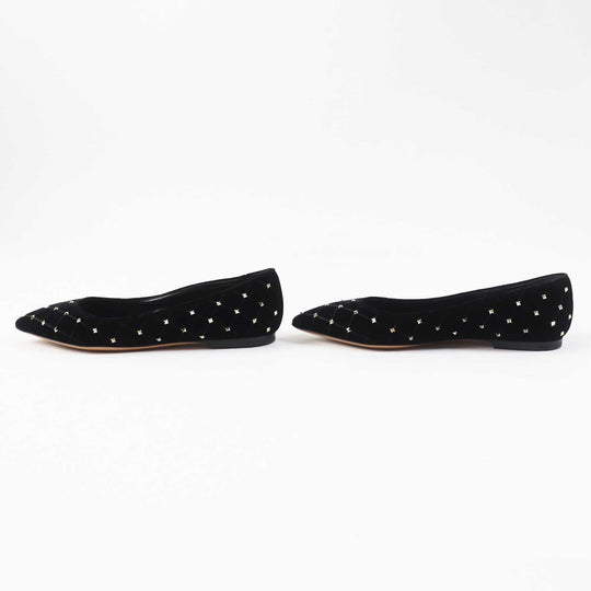 Valentino Garavani pumps Velvet, some with rock studs black Women 36 Used Authentic