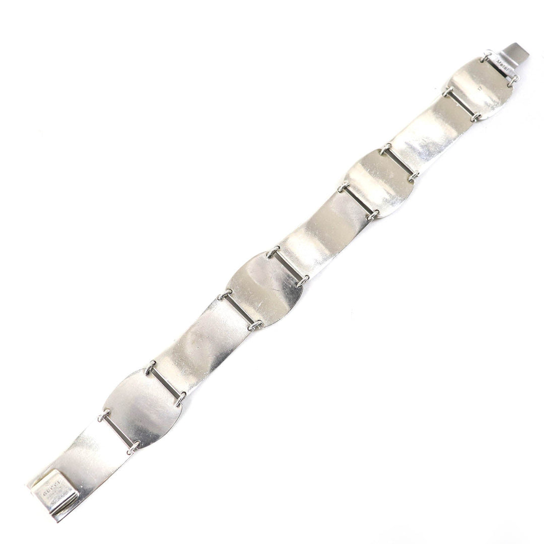 GUCCI bracelet Main: AG925, : Metal Silver Arabesque mens 17 Used Authentic