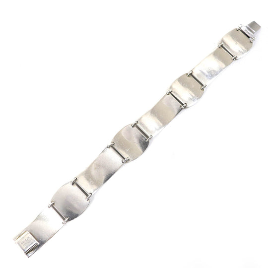 GUCCI bracelet Main: AG925, : Metal Silver Arabesque mens 17 Used Authentic