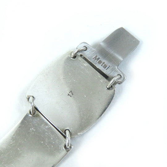 GUCCI bracelet Main: AG925, : Metal Silver Arabesque mens 17 Used Authentic