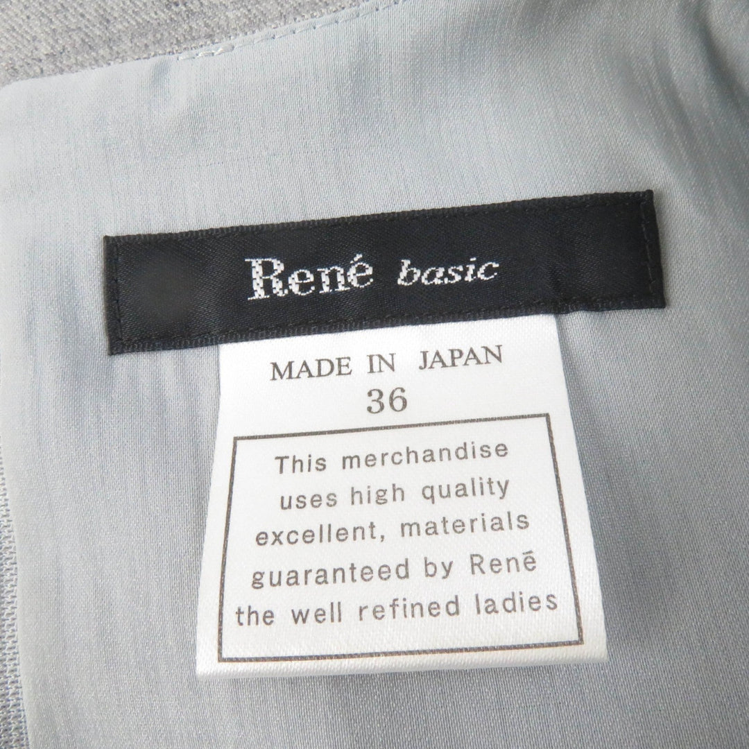Rene one piece 5726010 Main: 91% polyester, Main: 9% wool, Lining: 100% polyester gray Women 36 Used Authentic