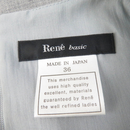 Rene one piece 5726010 Main: 91% polyester, Main: 9% wool, Lining: 100% polyester gray Women 36 Used Authentic