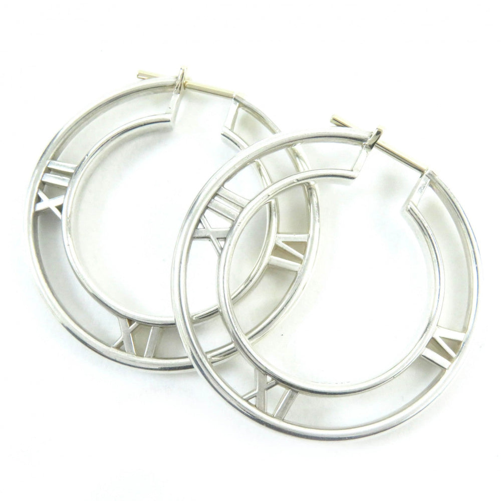 TIFFANY&Co. Pierce Main�FAG925 Silver Atlas Hoop Pierce Women Used Authentic