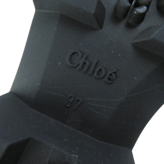 Chloe boots CHC23A904FP Main: Rubber black RAINA Women 37 Used Authentic