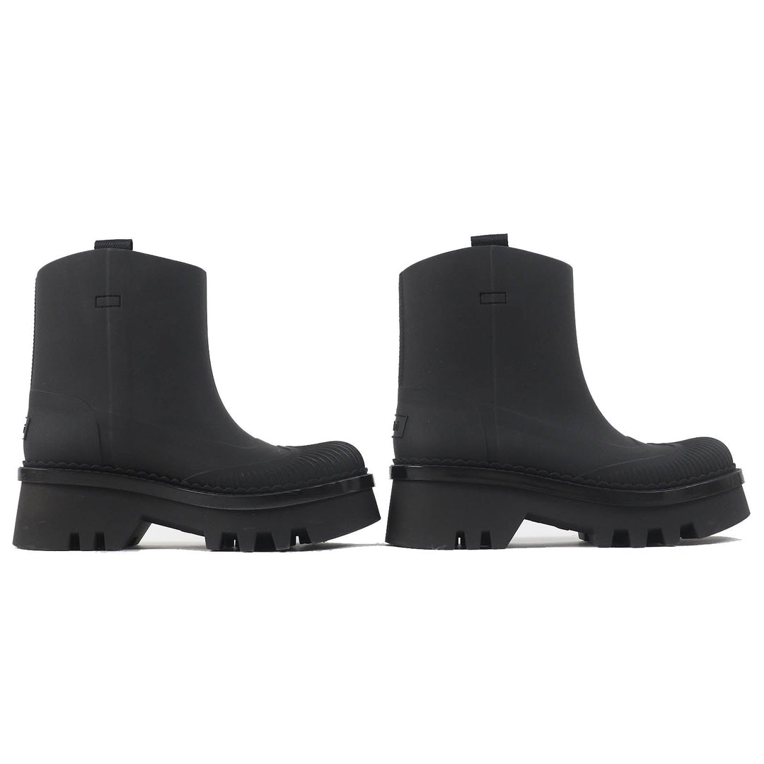 Chloe boots CHC23A904FP Main: Rubber black RAINA Women 37 Used Authentic