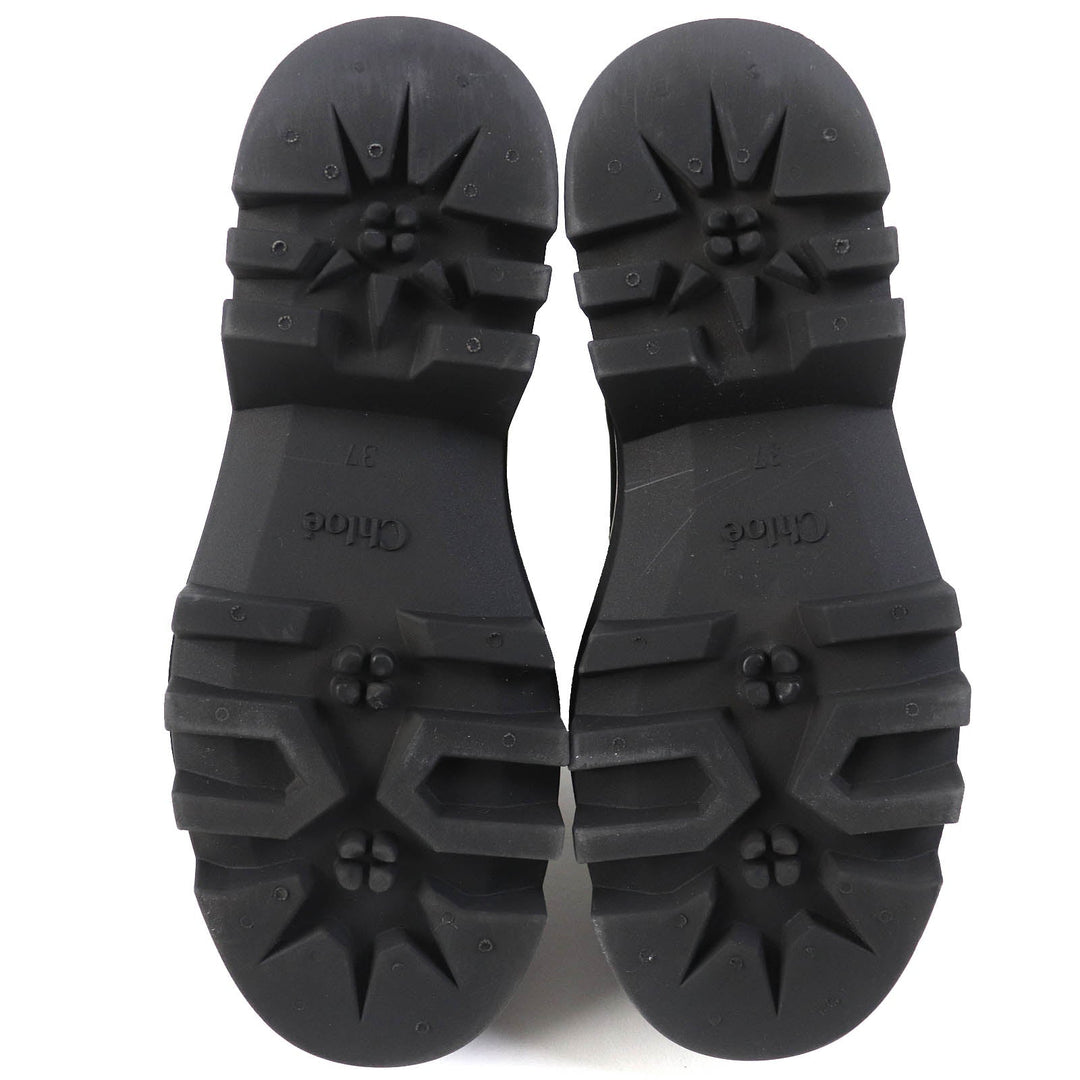 Chloe boots CHC23A904FP Main: Rubber black RAINA Women 37 Used Authentic