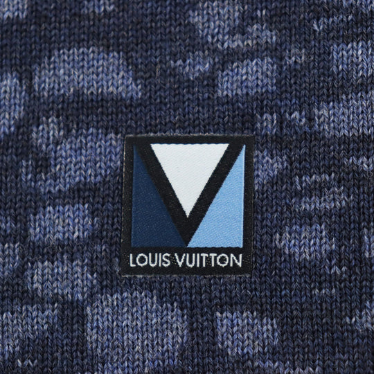 LOUIS VUITTON Knit cap M75573 Main: 100% wool blue mens Used Authentic