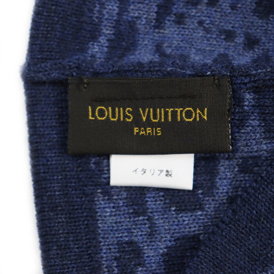 LOUIS VUITTON Knit cap M75573 Main: 100% wool blue mens Used Authentic
