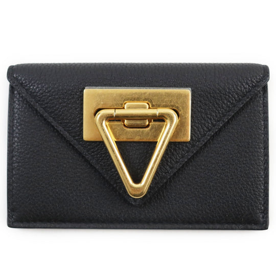 BOTTEGAVENETA Card Case Leather Black Saint Germain mens Used Authentic