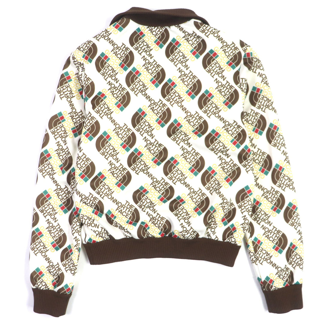 GUCCI Track jacket 651321 Outer: 55% polyester, Outer: 45% cotton, Lining: 100% polyester, Part: 93% polyester, Part: 5% nylon, : 2% polyurethane Brown white mens XS Used Authentic