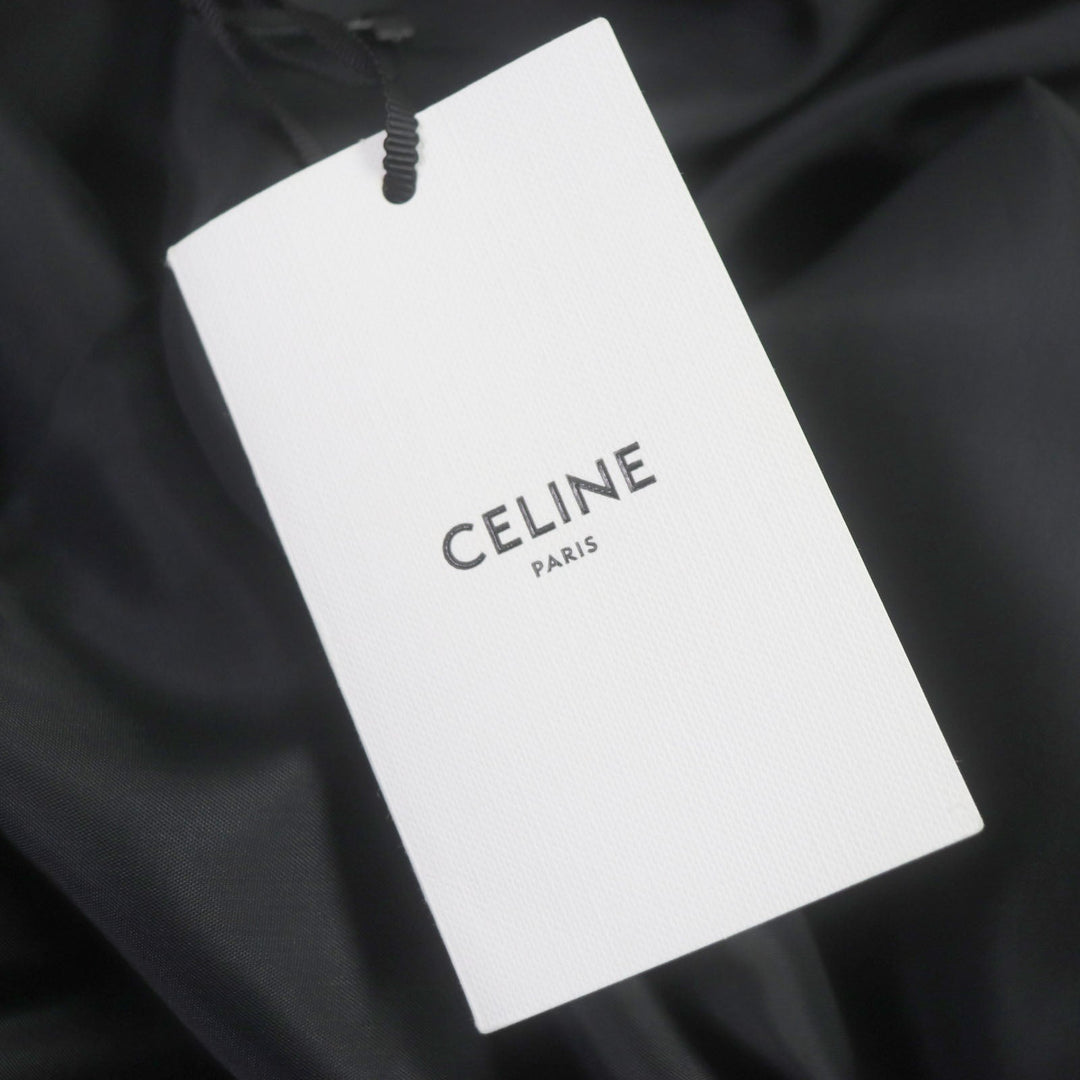 CELINE Stajan 2V28H353Q Outer: 100% rayon, Lining: 100% acetate Ivory Multi Teddy Jacket With Satin Artist Print mens 50 Used Authentic