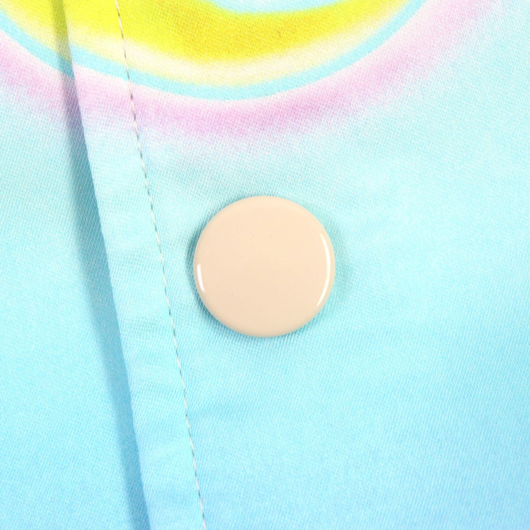 CELINE Stajan 2V28H353Q Outer: 100% rayon, Lining: 100% acetate Ivory Multi Teddy Jacket With Satin Artist Print mens 50 Used Authentic