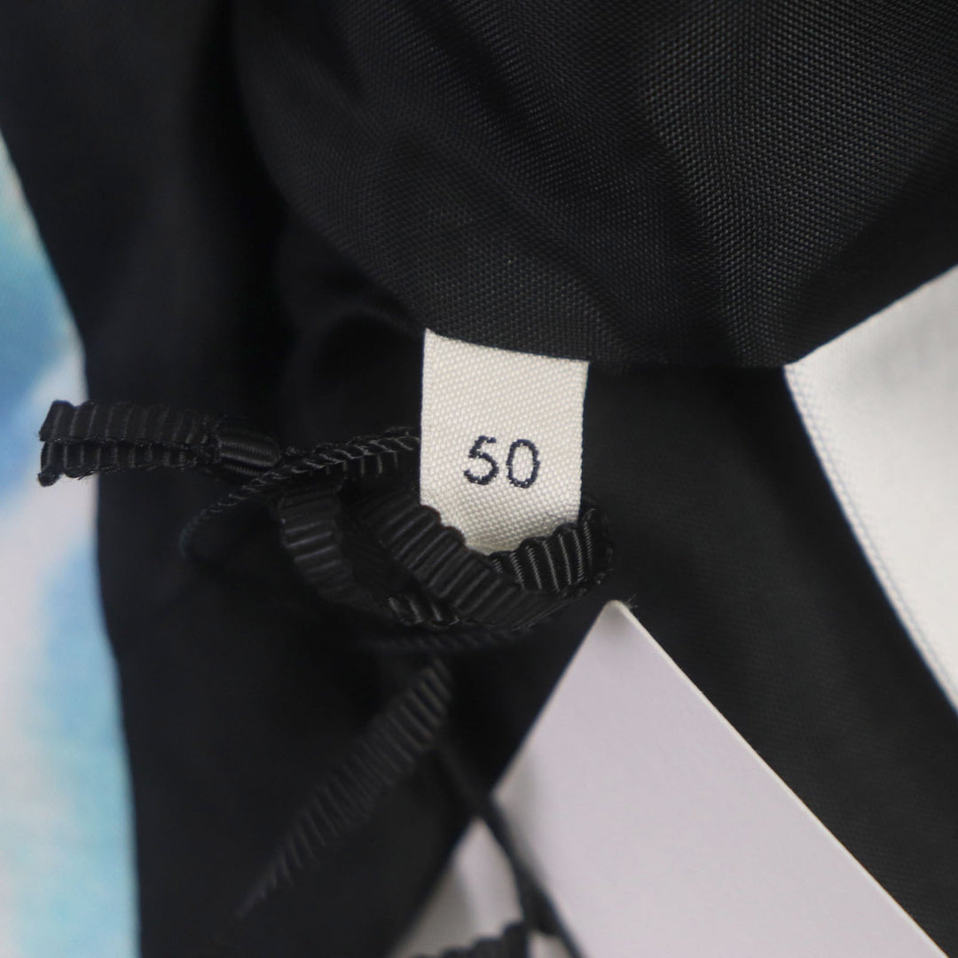 CELINE Stajan 2V28H353Q Outer: 100% rayon, Lining: 100% acetate Ivory Multi Teddy Jacket With Satin Artist Print mens 50 Used Authentic