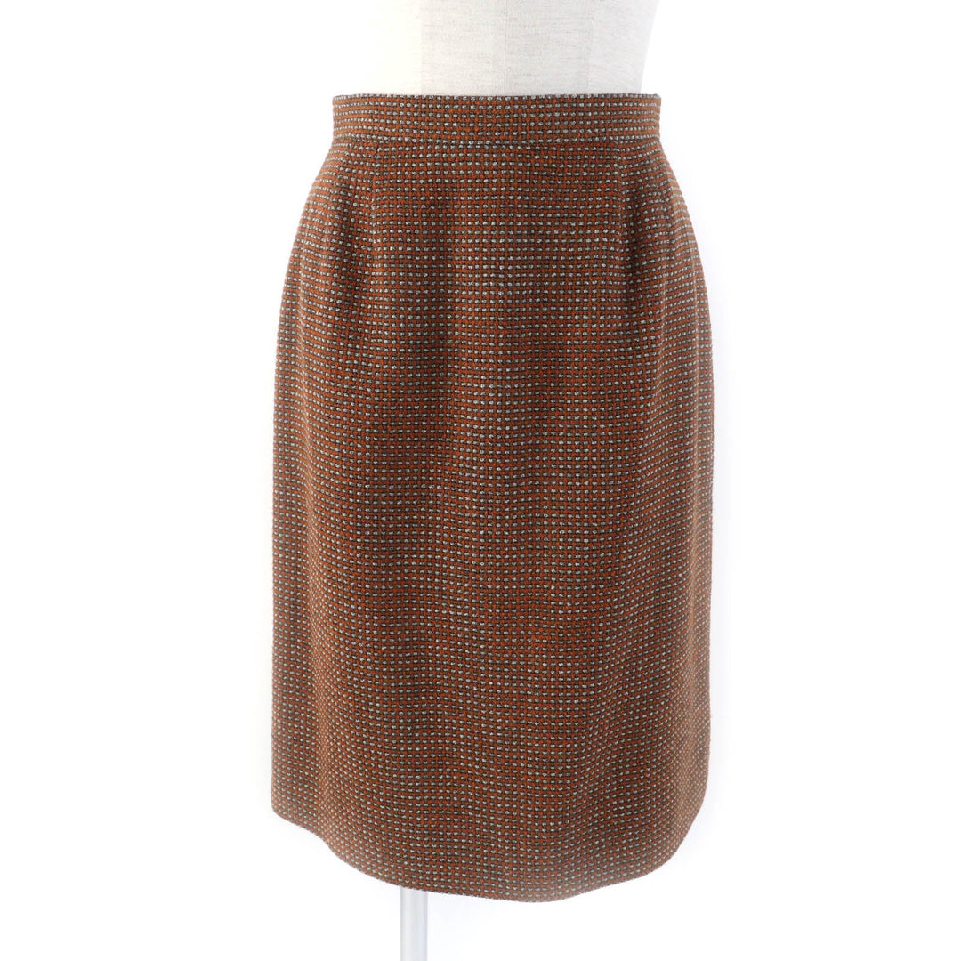 CHANEL setup P08097 96A Outer: 75% wool, Outer: 25% nylon, Lining: 95% silk, Lining: 5% polyurethane Brown type Women 38 Used Authentic