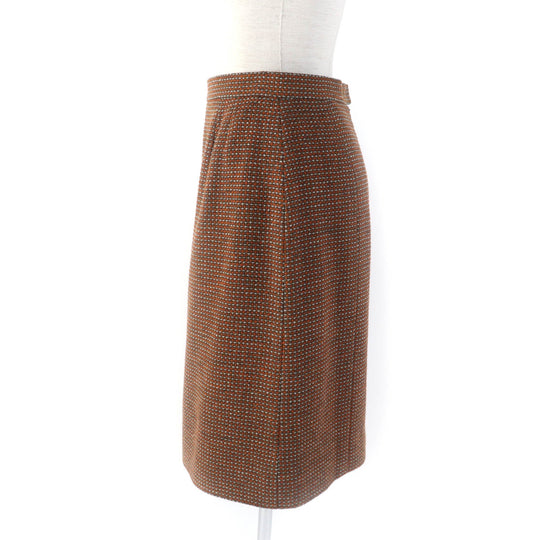 CHANEL setup P08097 96A Outer: 75% wool, Outer: 25% nylon, Lining: 95% silk, Lining: 5% polyurethane Brown type Women 38 Used Authentic