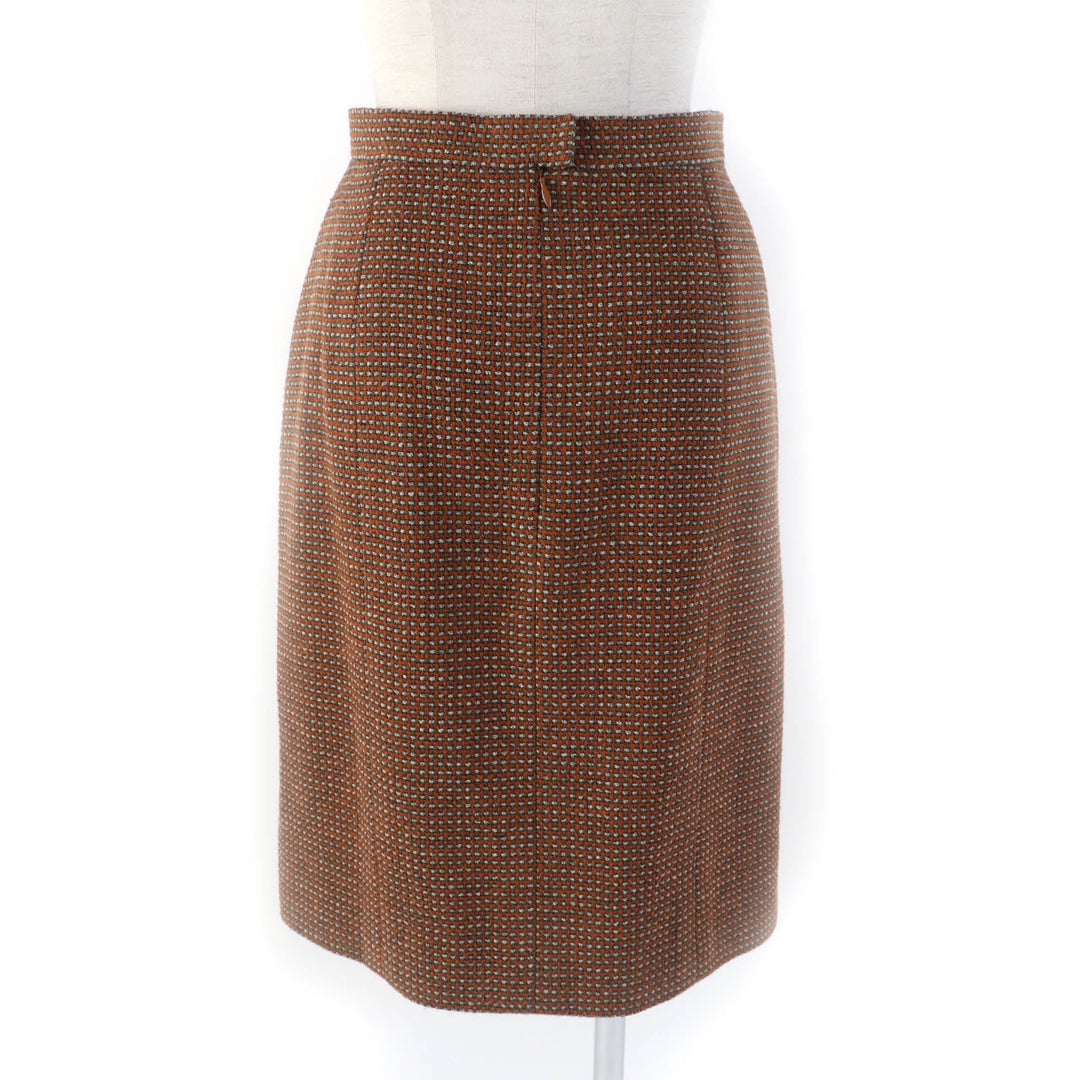 CHANEL setup P08097 96A Outer: 75% wool, Outer: 25% nylon, Lining: 95% silk, Lining: 5% polyurethane Brown type Women 38 Used Authentic