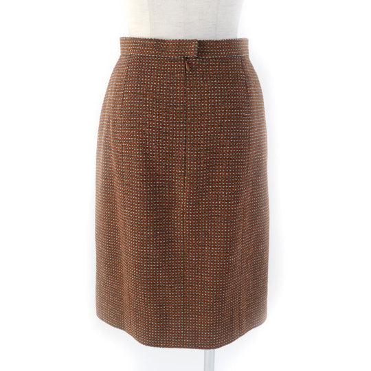 CHANEL setup P08097 96A Outer: 75% wool, Outer: 25% nylon, Lining: 95% silk, Lining: 5% polyurethane Brown type Women 38 Used Authentic