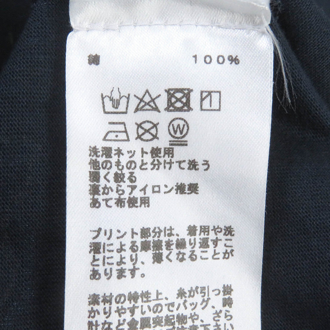 HERMES Short sleeve T-shirt Main: 100% cotton Navy mens S Used Authentic