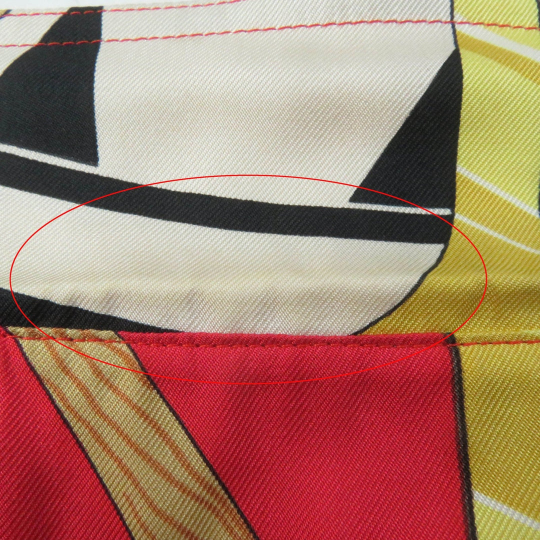 HERMES Short sleeve shirt Main: 100% silk Multi Women 38 Used Authentic