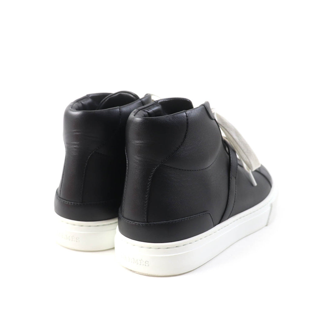 HERMES High cut sneakers 212260Z Main: Leather black Daydream Women 36.5 Used Authentic