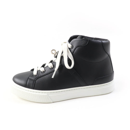 HERMES High cut sneakers 212260Z Main: Leather black Daydream Women 36.5 Used Authentic