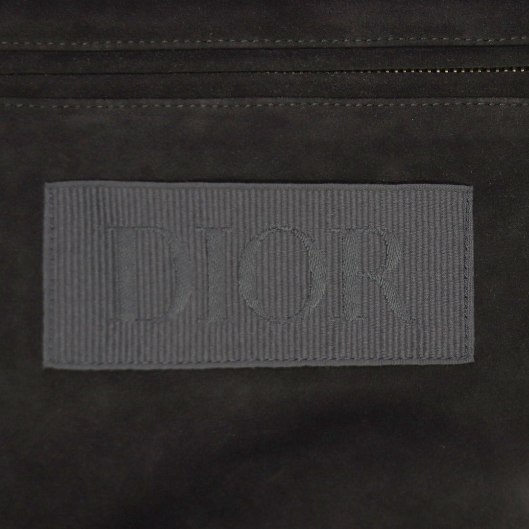 Dior HOMME leather jacket 383L419A0686 Lining: 100% cupra, Filling: 100% polyester, Outer: Cowhide Other fabric: 78% wool, 22% nylon Trimming: 100% polyester Dark navy mens 52 Used Authentic