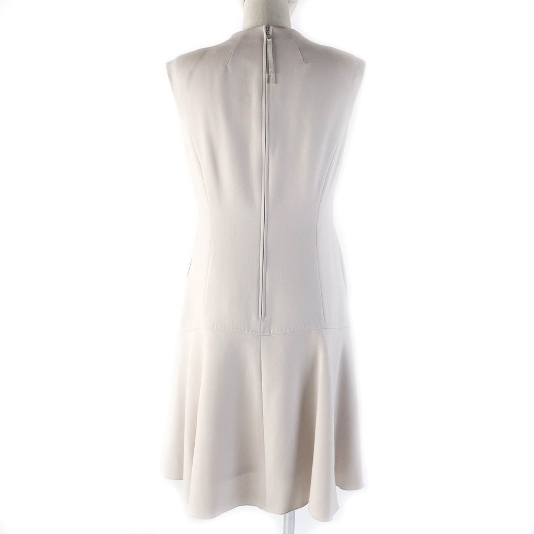 FOXEY one piece 34163 Outer material: 80% wool, Outer material: 20% polyester, Lining: 100% cupra, Part: 100% cupra light beige Rhythm Flare Women 40 Used Authentic